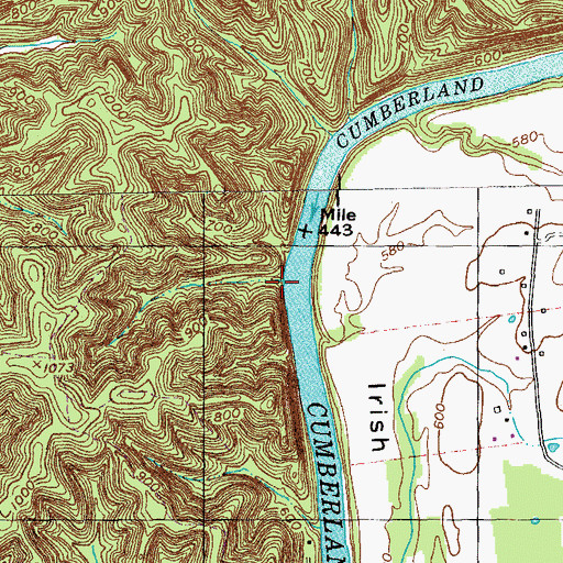 Topographic Map of Twin Branch, KY