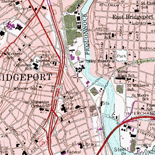 Topographic Map of Clifford House, CT