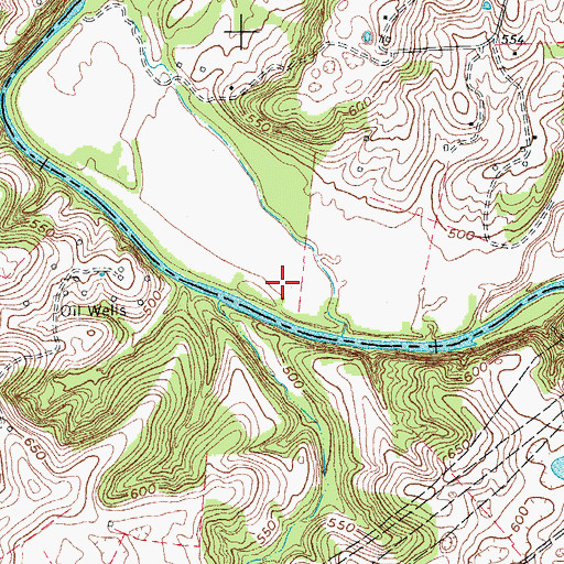 Topographic Map of Coles Bend, KY