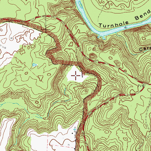 Topographic Map of Double Sink, KY