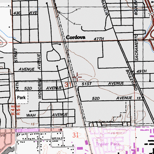Topographic Map of Sky View Drive-In (historical), CA