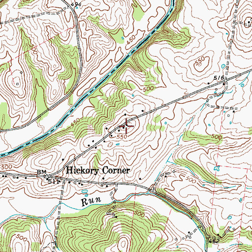 Topographic Map of Bugger Hill, KY