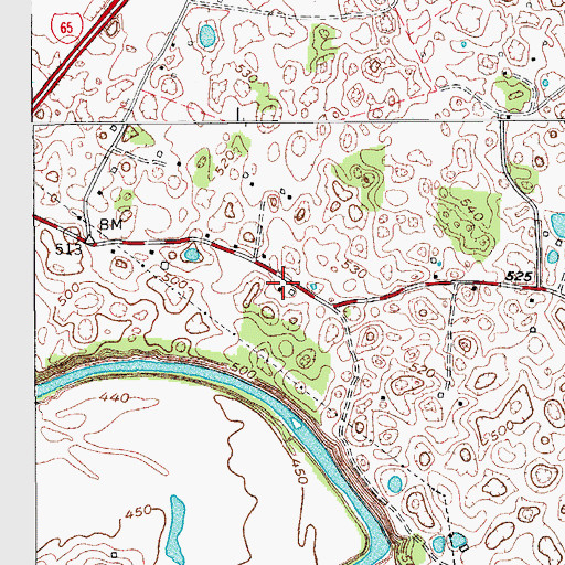 Topographic Map of Collett (historical), KY