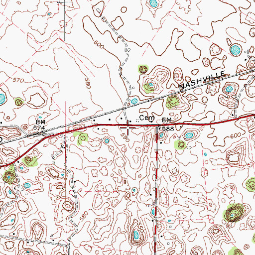 Topographic Map of Smithland (historical), KY