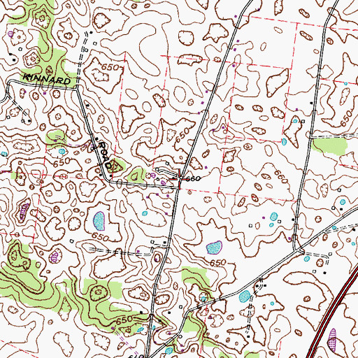 Topographic Map of Oak Grove (historical), KY