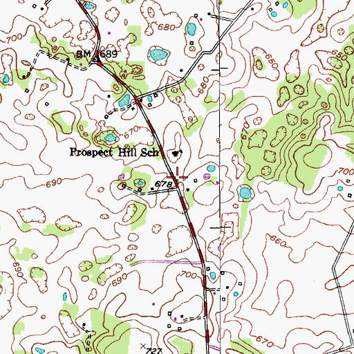 Topographic Map of Prospect Hill (historical), KY