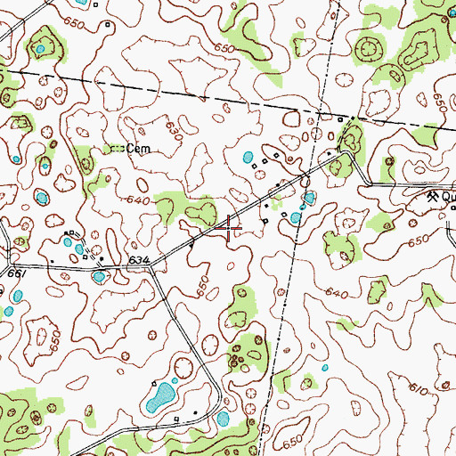 Topographic Map of Stevenson (historical), KY