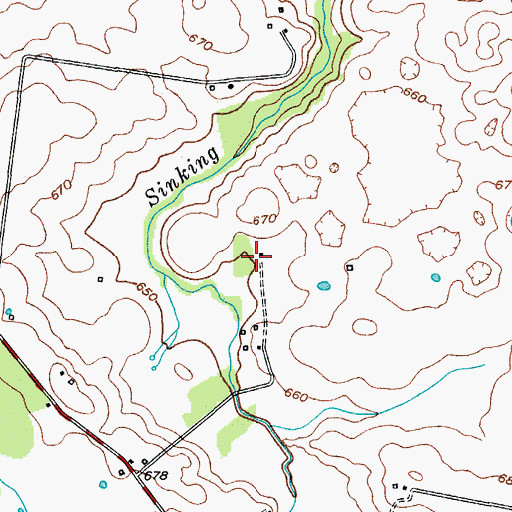 Topographic Map of Sylvan (historical), KY