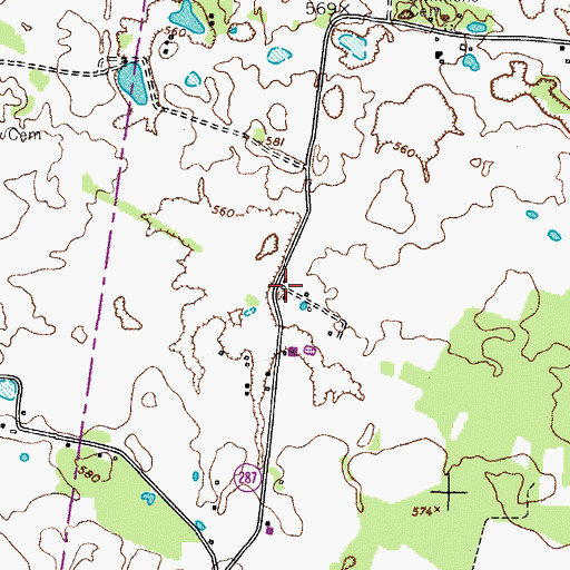 Topographic Map of Flat Lick (historical), KY