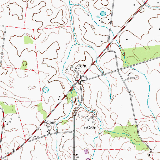Topographic Map of Stephenson, KY