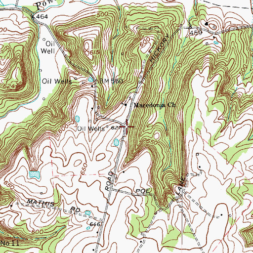 Topographic Map of Thomas Store (historical), KY