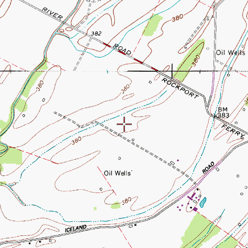 Topographic Map of Beaverpond Slough, KY