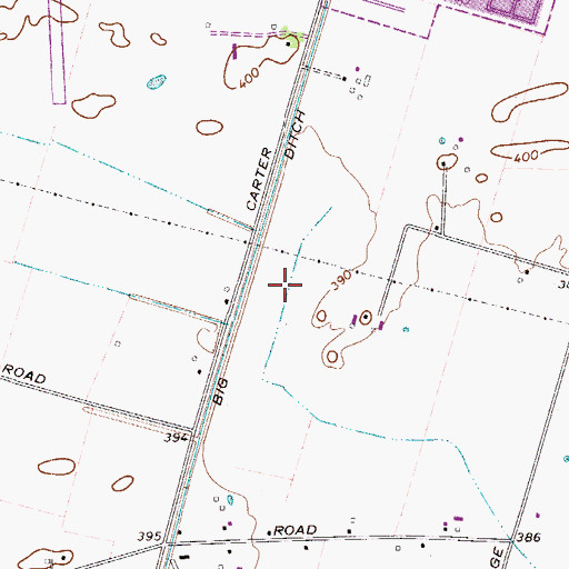 Topographic Map of Twin Lakes, KY