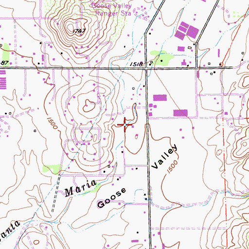 Topographic Map of Valle De Los Amigos, CA