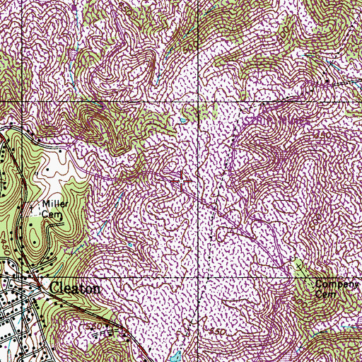 Topographic Map of Drake (historical), KY