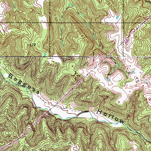 Topographic Map of Little Mountain (historical), KY