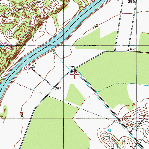Topographic Map of Sunnyside (historical), KY
