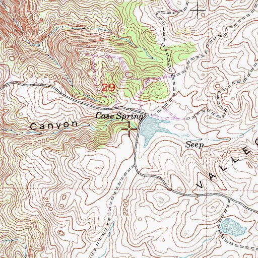 Topographic Map of Vallecitos, CA