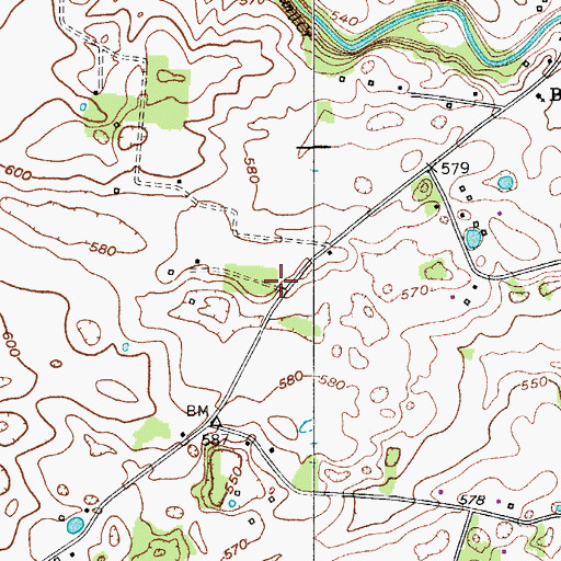 Topographic Map of Ash Spring, KY