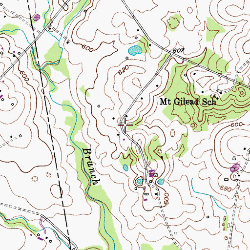 Topographic Map of Johnstown (historical), KY
