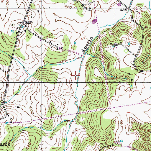 Topographic Map of Lewisburg City Lake, KY