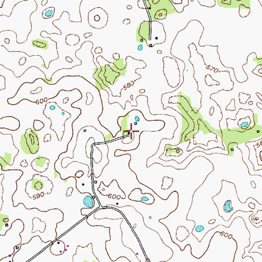 Topographic Map of Parson Campground (historical), KY