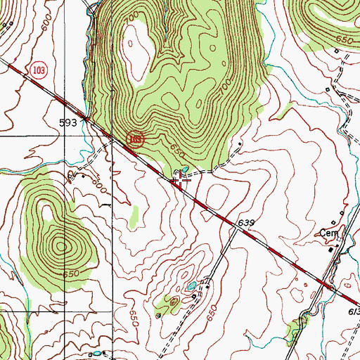 Topographic Map of Sugar Grove (historical), KY