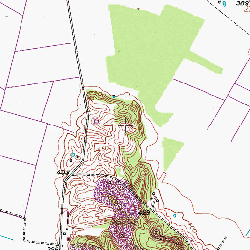 Topographic Map of Cedar Hill, KY