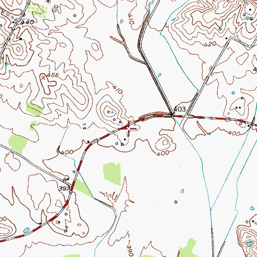 Topographic Map of Leachman (historical), KY