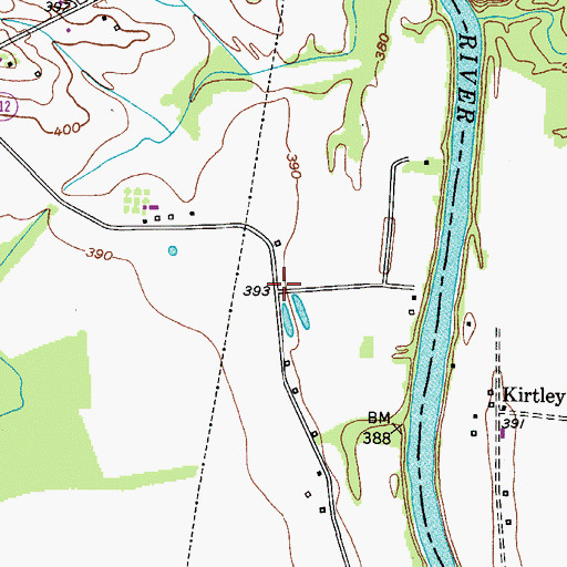Topographic Map of Ridge (historical), KY