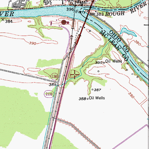 Topographic Map of Rock Hill, KY