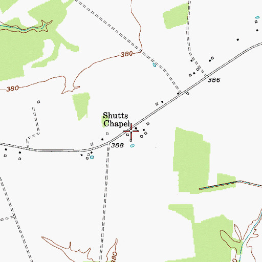 Topographic Map of Shutts (historical), KY