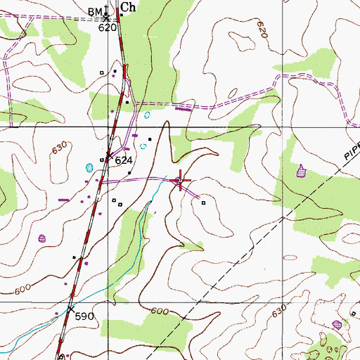 Topographic Map of Meriwether Spring, KY