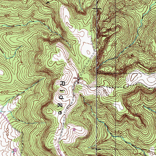 Topographic Map of Tuckertown (historical), KY