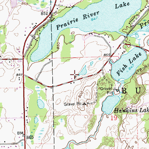 Topographic Map of Lakeside Farm, MI