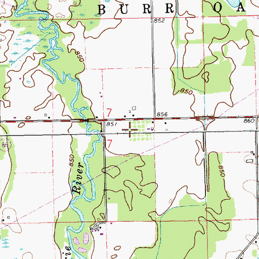 Topographic Map of Riverside Apple Farm, MI
