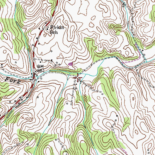 Topographic Map of Estep, KY