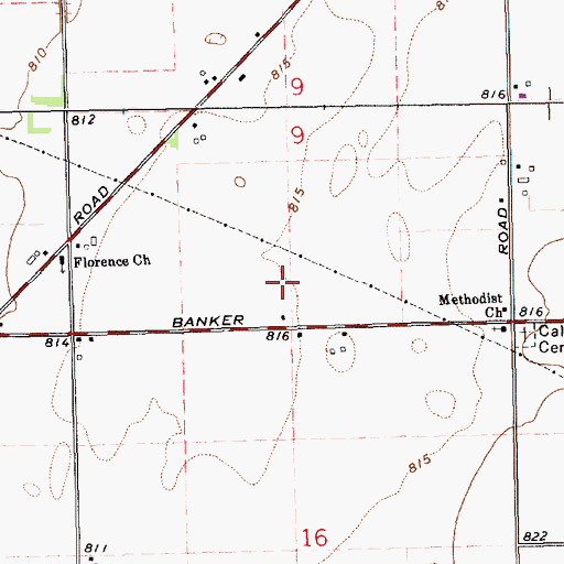 Topographic Map of Stiver Farm, MI