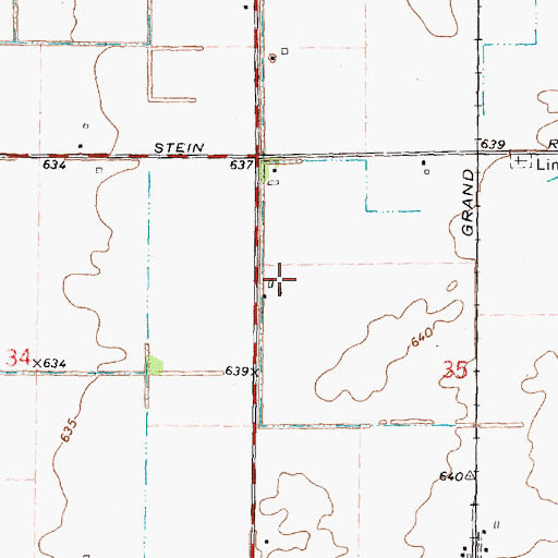 Topographic Map of Schaper Farms, MI