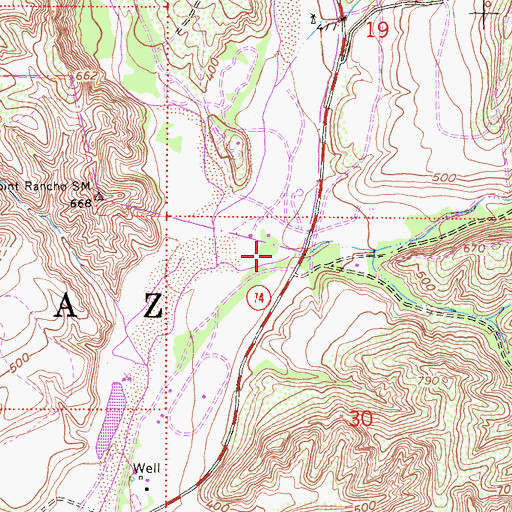 Topographic Map of Verdugo Canyon, CA