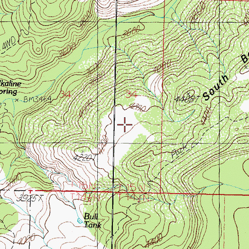 Topographic Map of Cedar Salt Ground, AZ