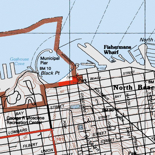 Topographic Map of Cannery Cinema (historical), CA
