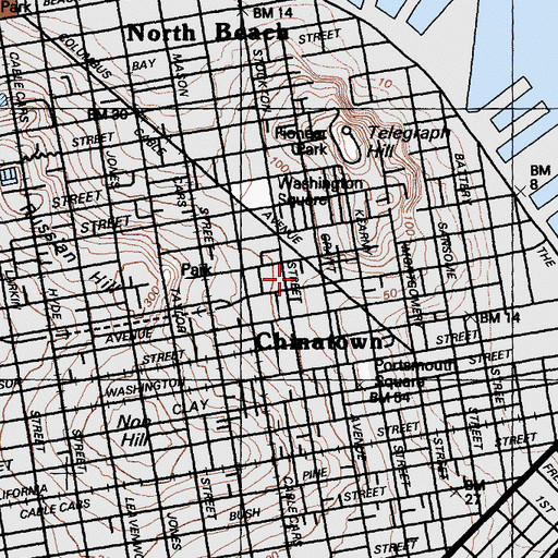 Topographic Map of Verdi Theatre (historical), CA