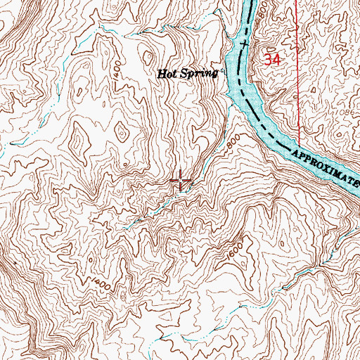 Topographic Map of Bighorn Sheep Spring, NV