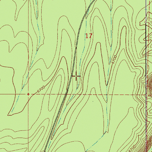 Topographic Map of Highway Tank, AZ