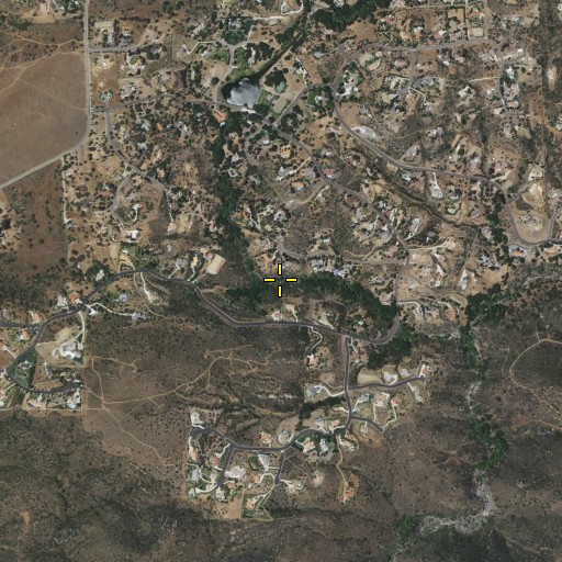Aerial/Satellite Image of Viejas Creek, CA