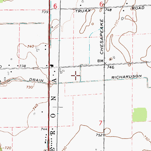 Topographic Map of Willie Farms, MI