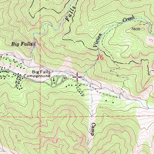 Topographic Map of Vivian Creek, CA