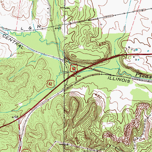 Topographic Map of Homestead (historical), KY