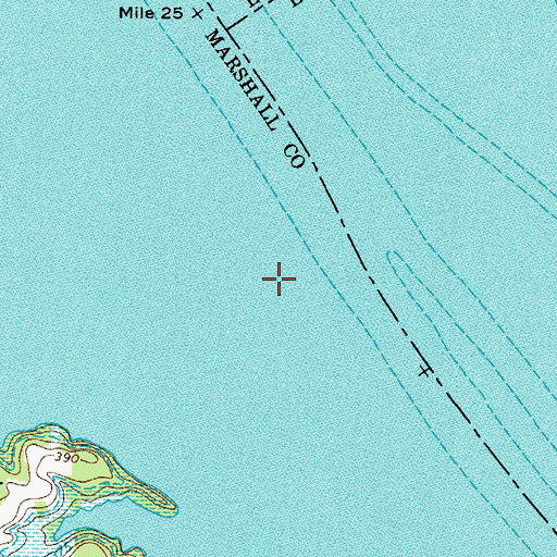 Topographic Map of Seven Mile Island (historical), KY